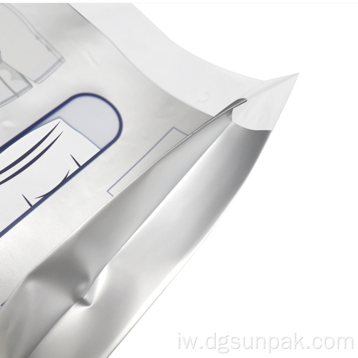 הדפסת לוגו מותאם אישית ביגוד מעודן תיק נעילה עם רוכסן